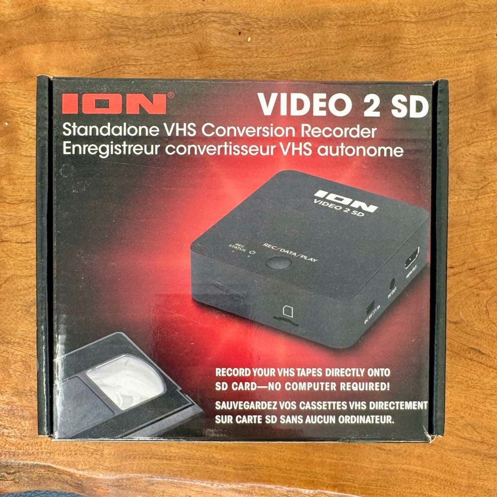 ION Video 2 SD Standalone VHS Conversion Recorder Digital Converter